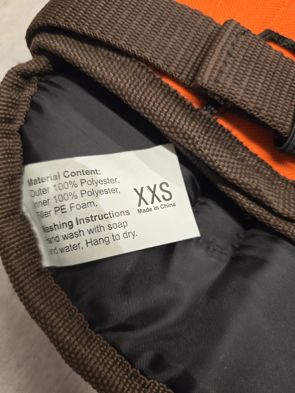 Orange XXSmall Pets Safety Harness Vest/Life Jacket